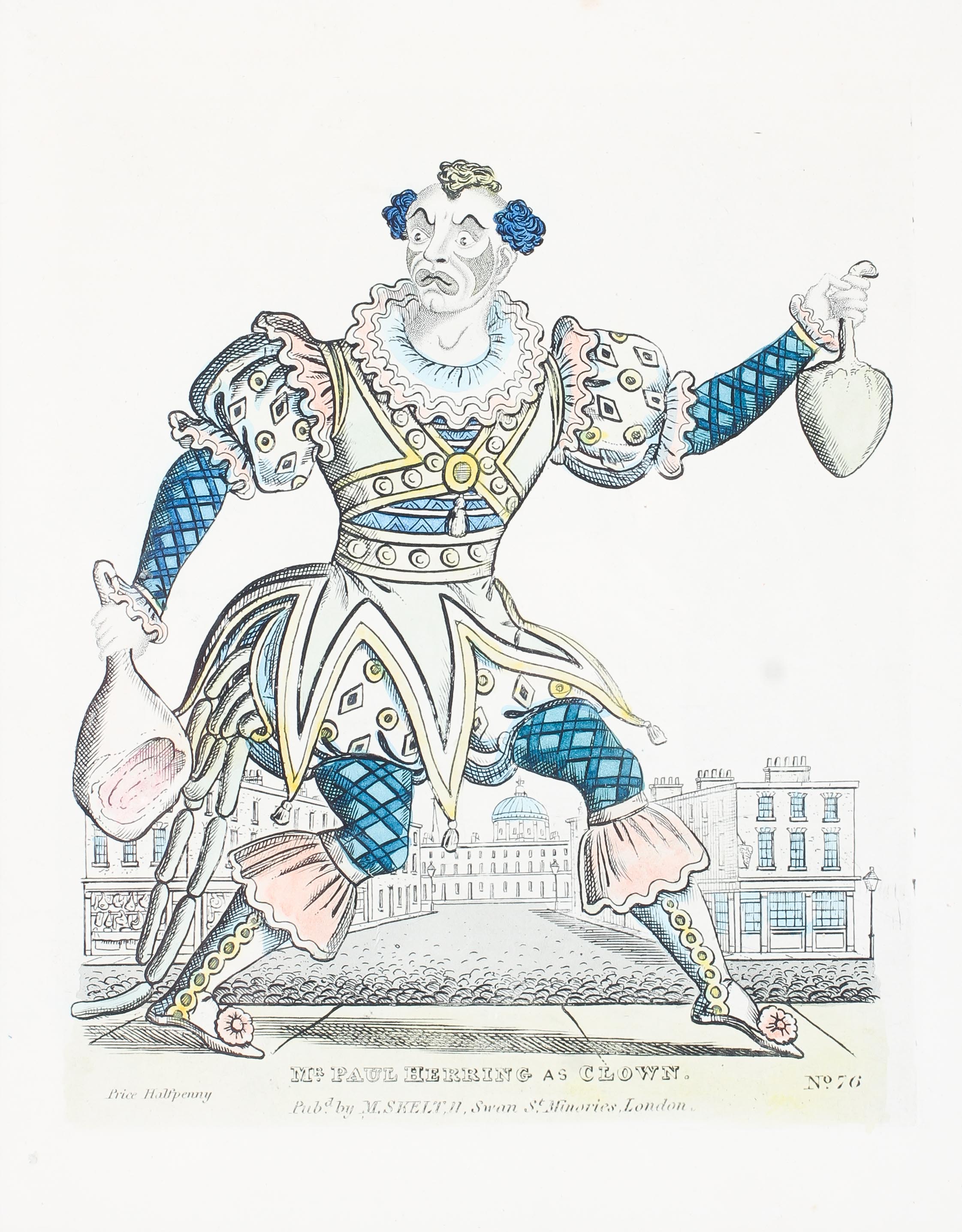 Four hand coloured theatrical engravings, 19th century, - Image 4 of 5