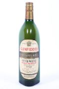 A bottle of Glenfiddich straight malt scotch whisky,