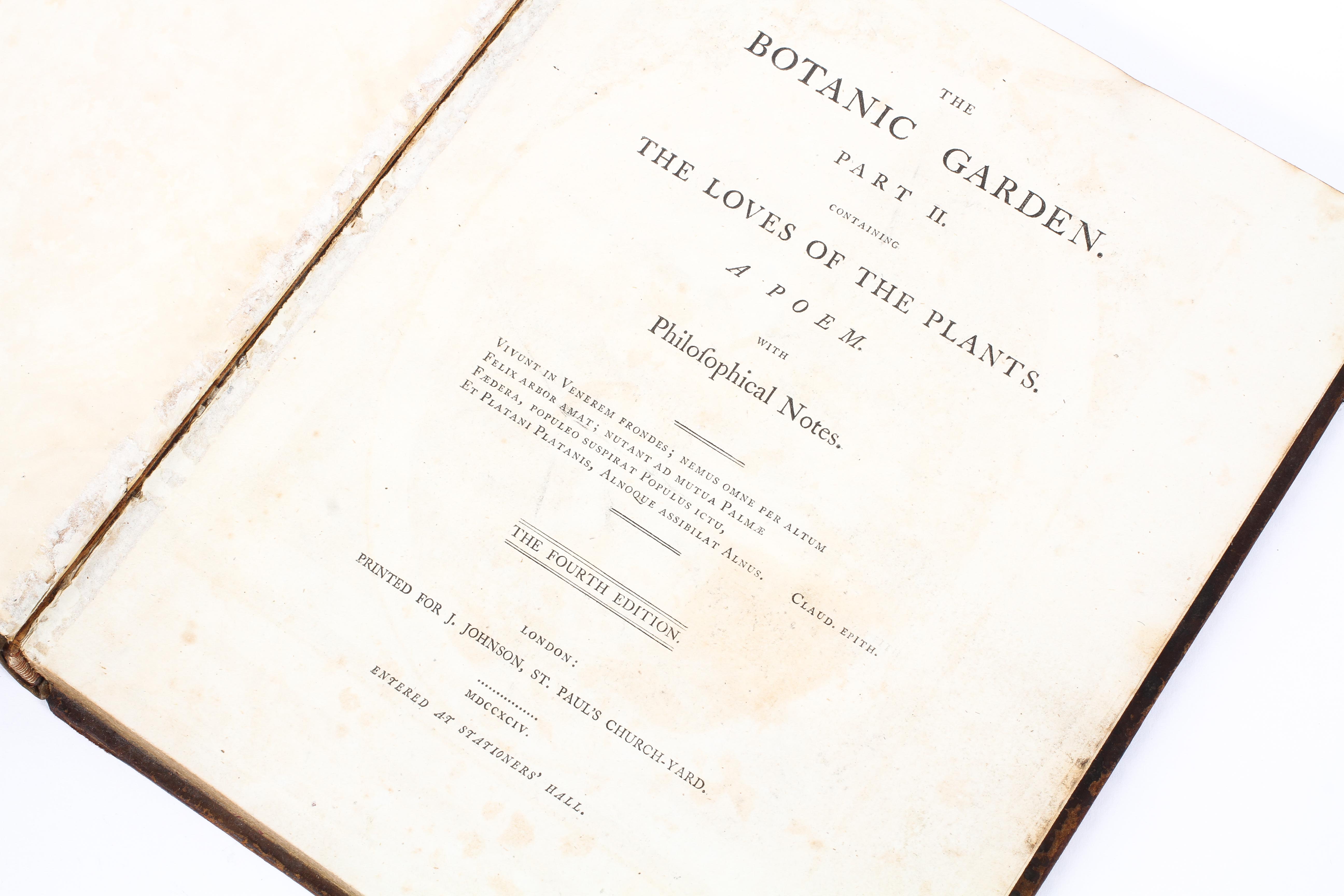 Erasmus Darwin, The Botanic Garden, Vol. - Image 2 of 2