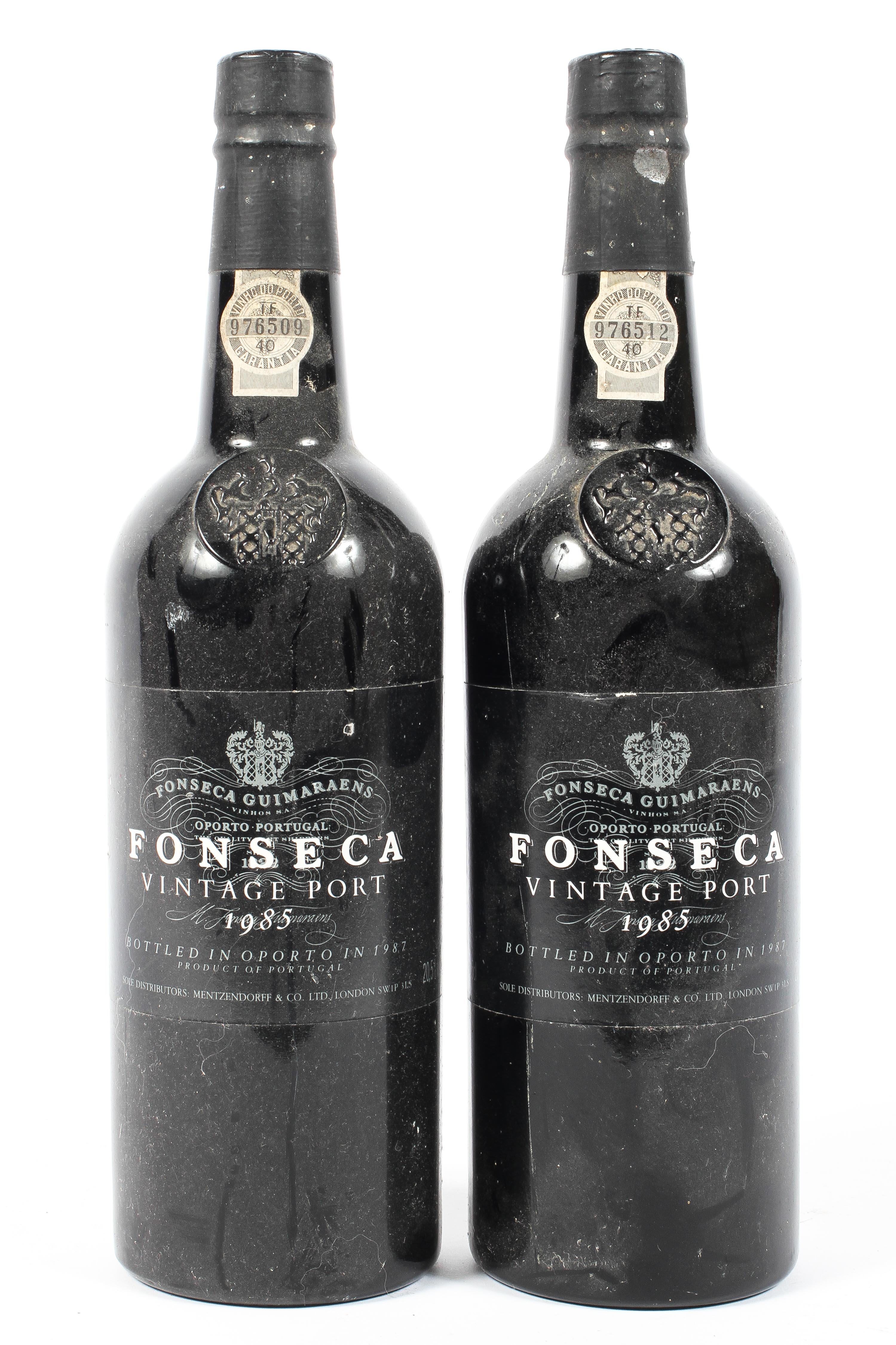 Two bottles of Fonseca vintage port 1985. 75cl.