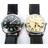 Two vintage Oris gents manual wind wristwatches,
