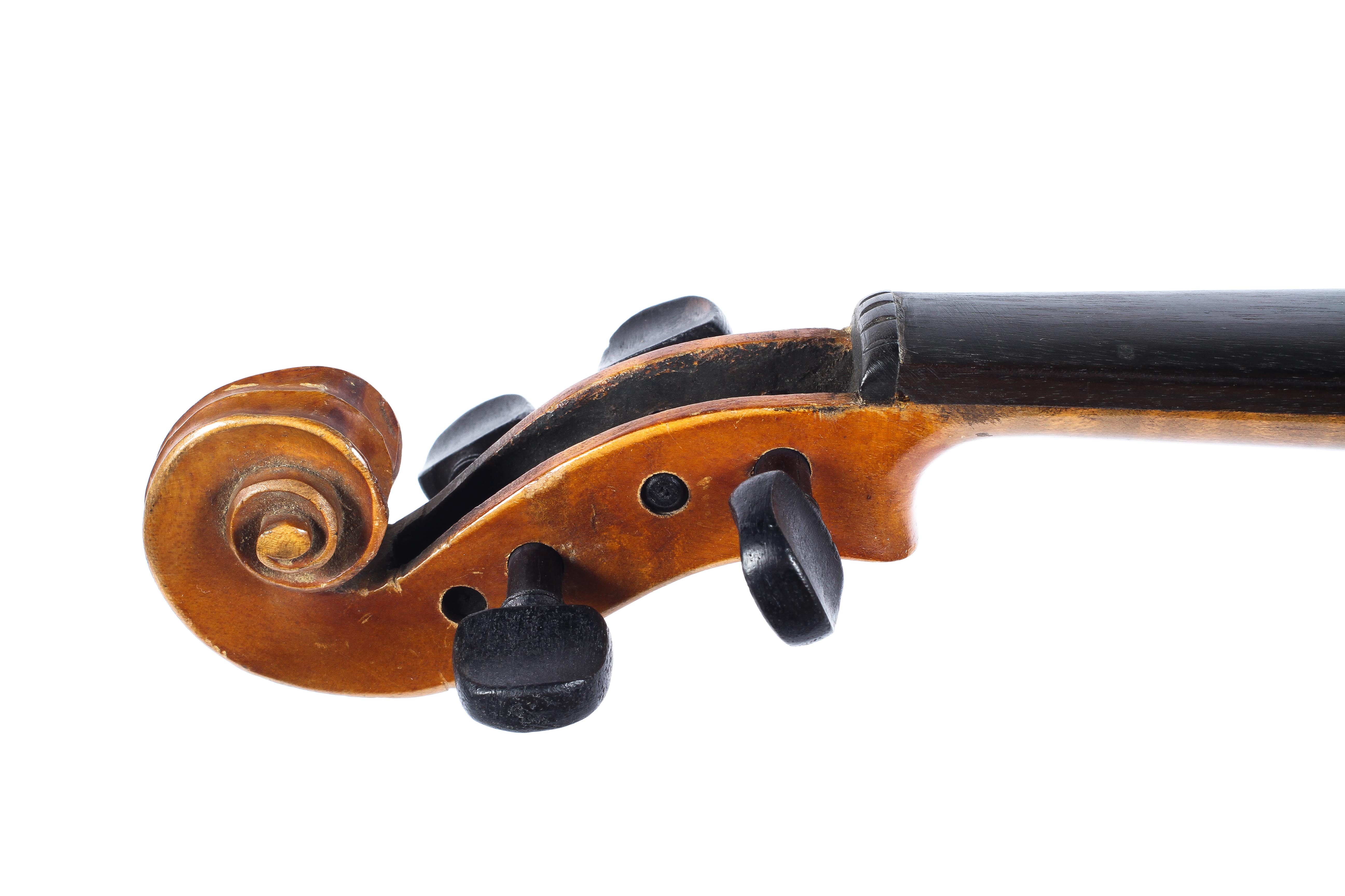 A Thomas Craig violin, circa 1900, applied with label to interior, with two bows and later case, - Image 7 of 11