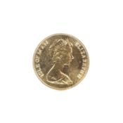 An Isle of Man 1973 Gold Sovereign. 8.0g.