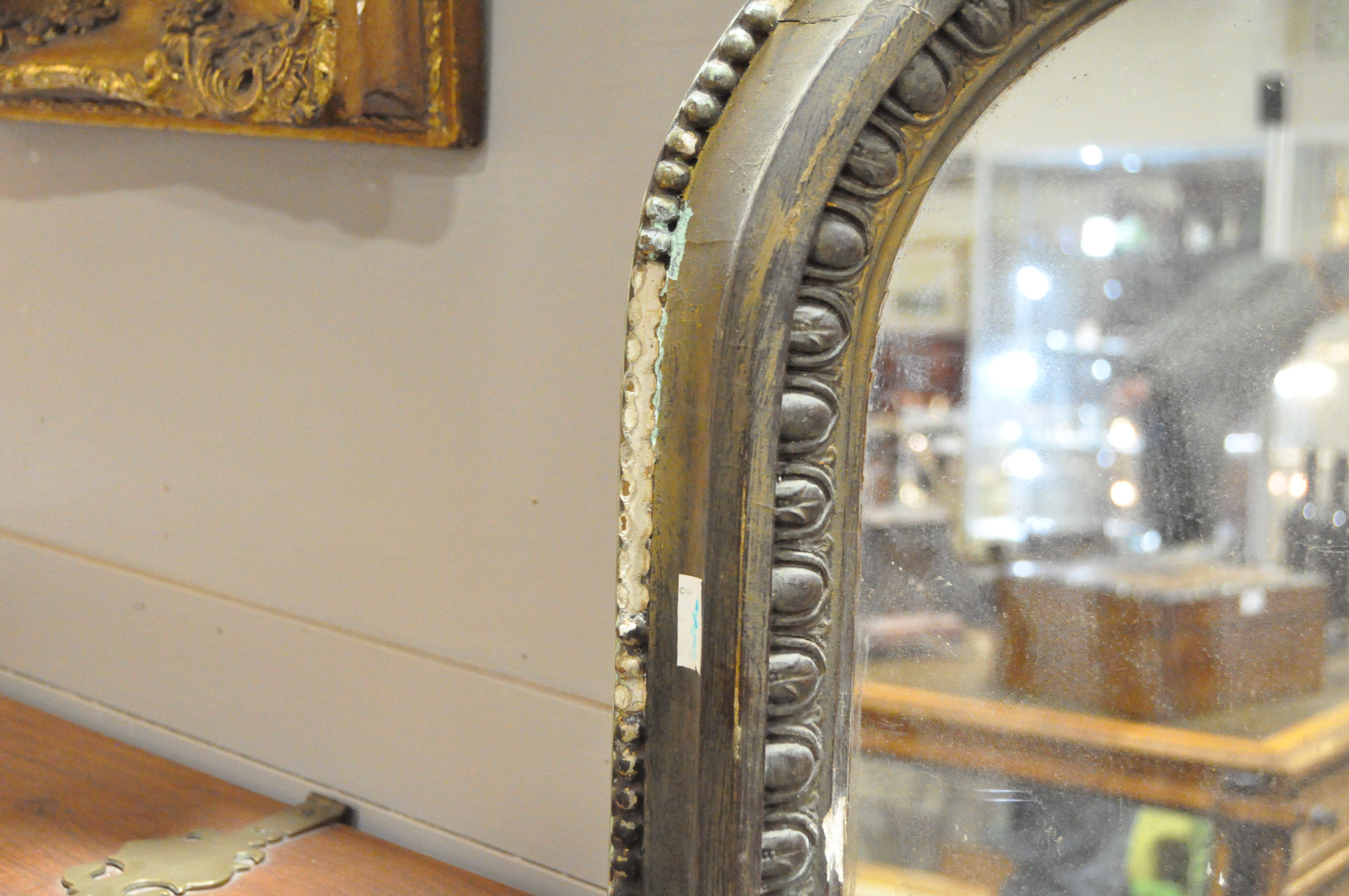 A 19th century giltwood large overmantle mirror, - Image 5 of 8