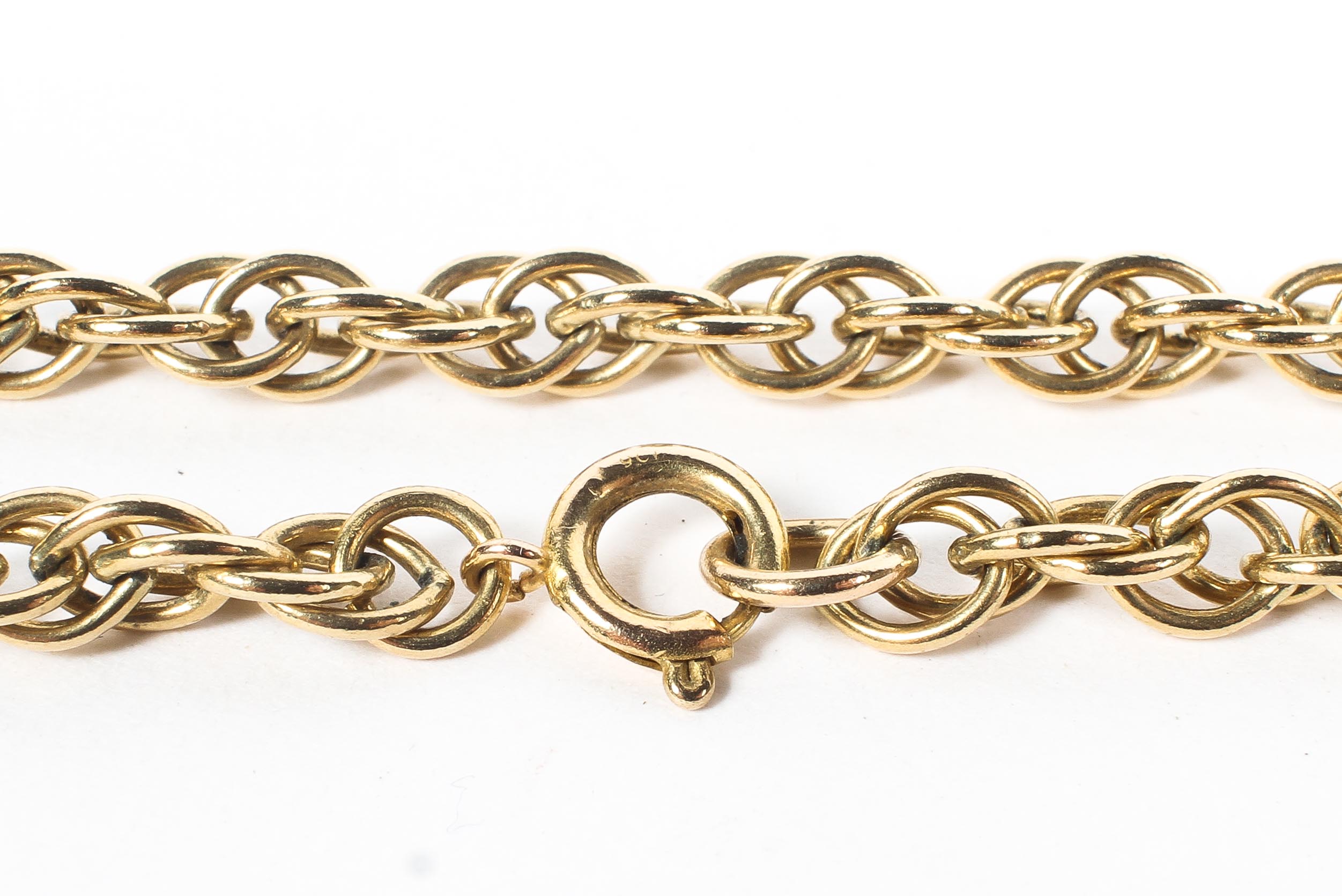 A 9ct gold rope twist necklace. 31g. 74cm. - Image 2 of 2