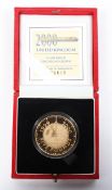 A 2000 UK Gold proof five pound coin with certificate