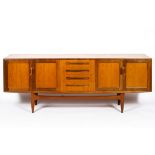 A mid-century G-Plan style teak veneered sideboard,