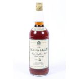 The Macallan, single highland malt scotch whisky, 12 year old, 1 litre,