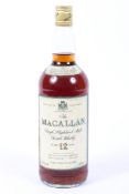 The Macallan, single highland malt scotch whisky, 12 year old, 1 litre,