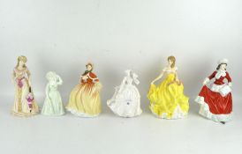 Four Royal Doulton 'Pretty Ladies', comprising 'Spring' HN5321, 'Autumn' HN5323,