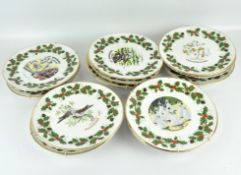 A collection of twelve Royal Grafton 'The Twelve Days of Christmas' plates, dated 1976 to 1987,