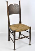 An Arts & Crafts chair in the Glasgow School manner by William Birch, High Wycombe,