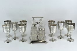 A collection of silver plate,