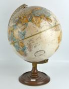 A contemporary 12 inch globe, Replogle, World Class Series,