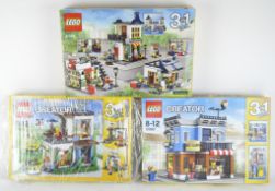 Three Lego Creator 3 in 1 sets