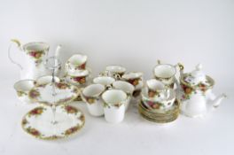 A Royal Albert Old Country Roses tea and coffee service