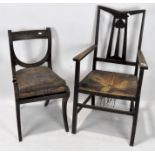 Two 19th century chairs,