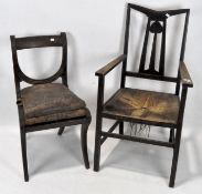 Two 19th century chairs,