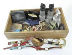 A large assortment of collectables, to include a Lucerne 17 jewel manual wind wristwatch, coinage,