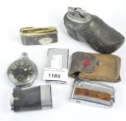 A collection of vintage lighters, to include a Colibri Molectric,