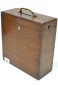 A Victorian mahogany document box,