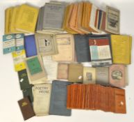 A large selection of 19th century poetry leaflets,