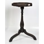 An 18th/19th century oak table, possibly for lace making,