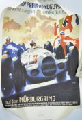 A limited edition print of a poster advertising the German Grand Prix 1939, 701/850,