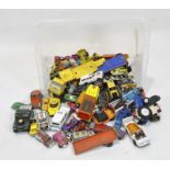 A large quantity of 20th century play worn diecast, including commercial,