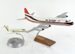 Two display models of planes, a G-OABC,