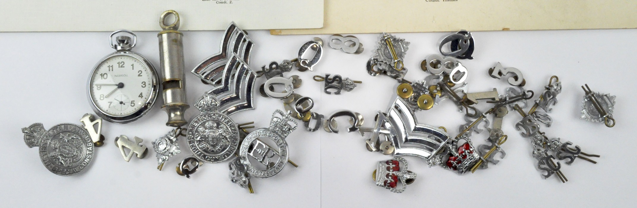 A police insigina photos, cap badges, rank badges and more - Image 2 of 2
