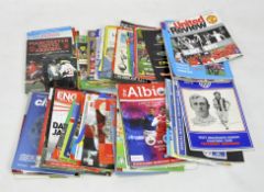 A large quantity of 20th century vintage football programmes, featuring Manchester United, Arsenal,