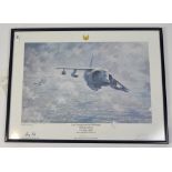 A limited edition print of 'The Last Launch on the Faulklands 1(F) Squadron,