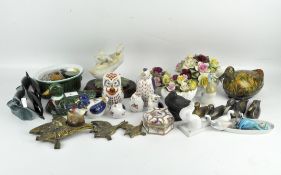 An assortment of ceramics including a Royal Doulton flower basin, diameter circa 18cm,