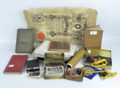 Early 20th century Scout related memorabilia, including photographs, badges,