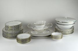A German Rosenthal part dinner service, comprising bowls, serving platters, a tureen,