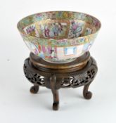 A late 19th/early 20th century Chinese Canton bowl decorated with figures on terraces