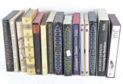 A selection of 'The Folio Society' books, mostly plays and novels,