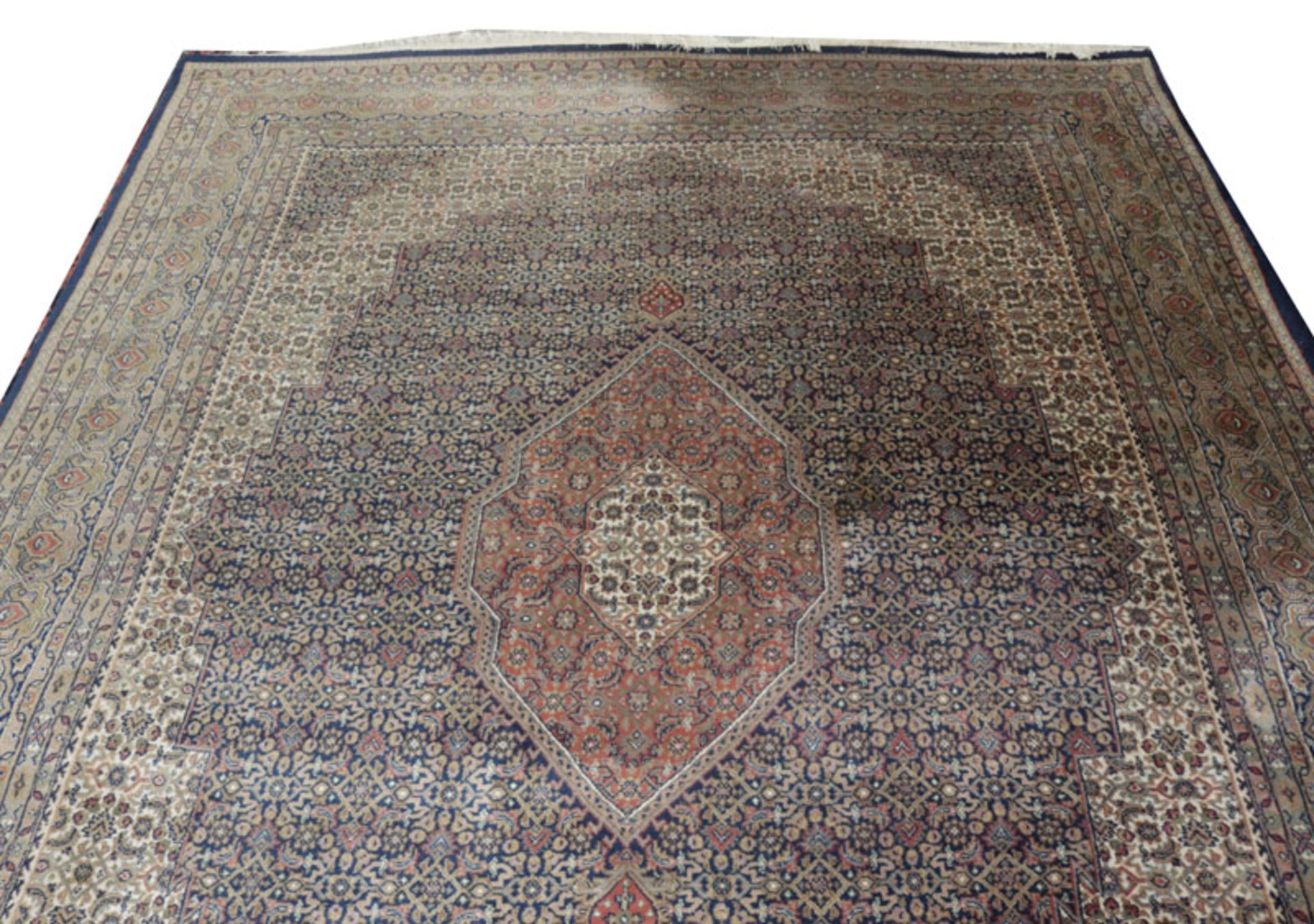 Teppich, Bidjar, blau/beige/bunt, 310 cm x 245 cm, Gebrauchsspuren, Abholung oder Versand per