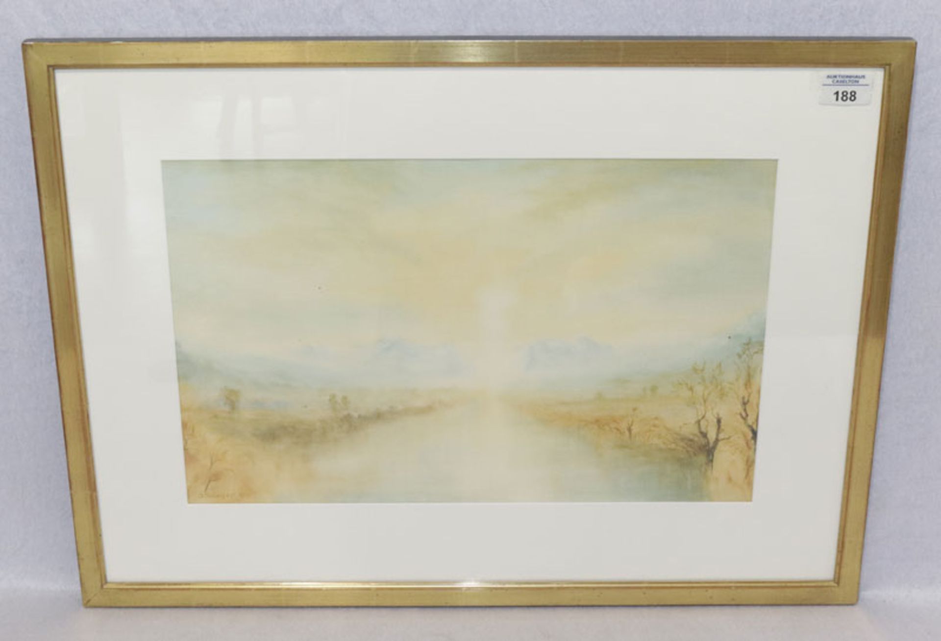 Aquarell 'Murnauer Moor mit Wettersteingebirge', signiert J. Jäger, John datiert 85, * 13.6.1933 Köl