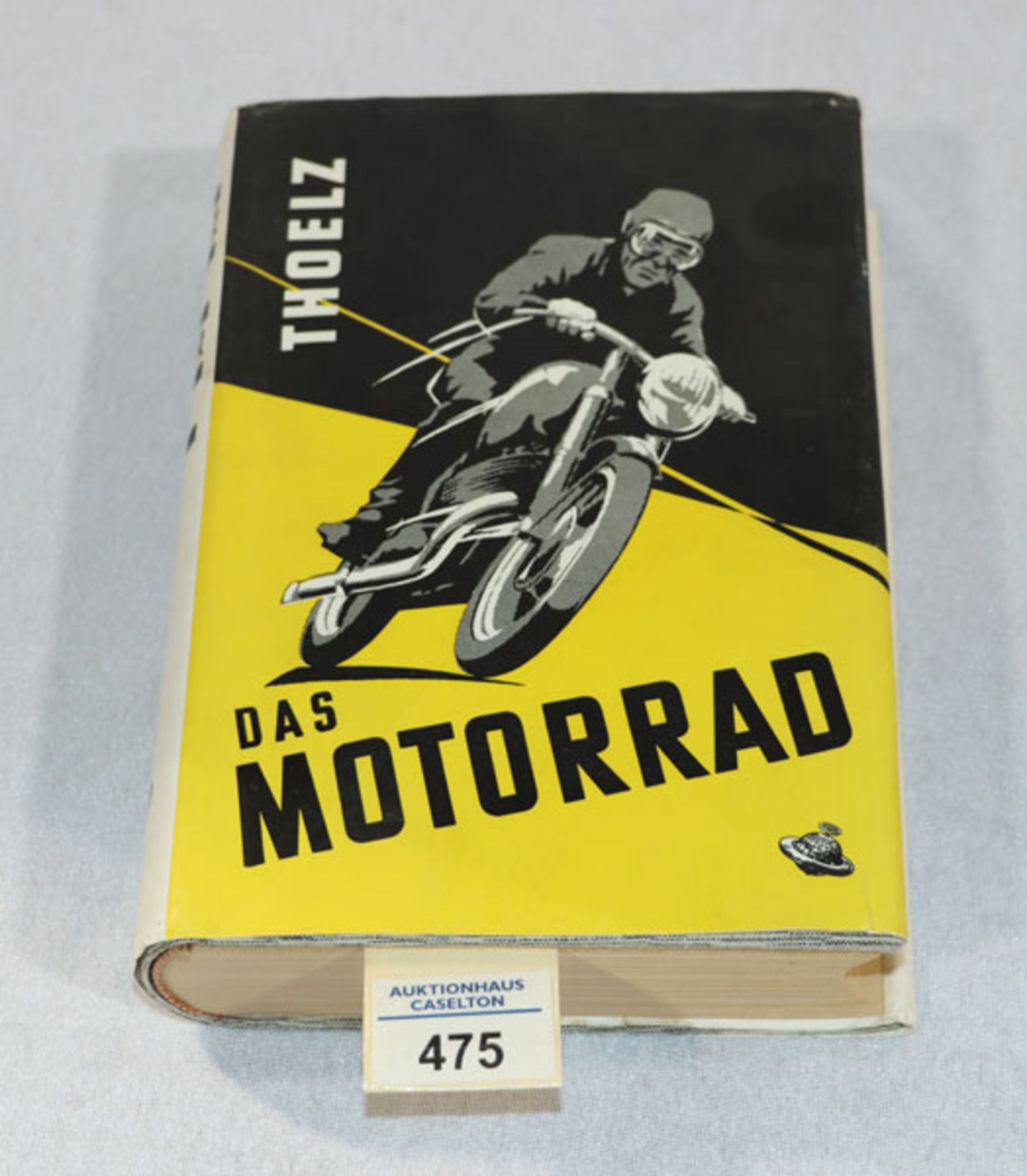 Buch 'Das Motorrad', von W. Thoelz, 1953, Gebrauchsspuren