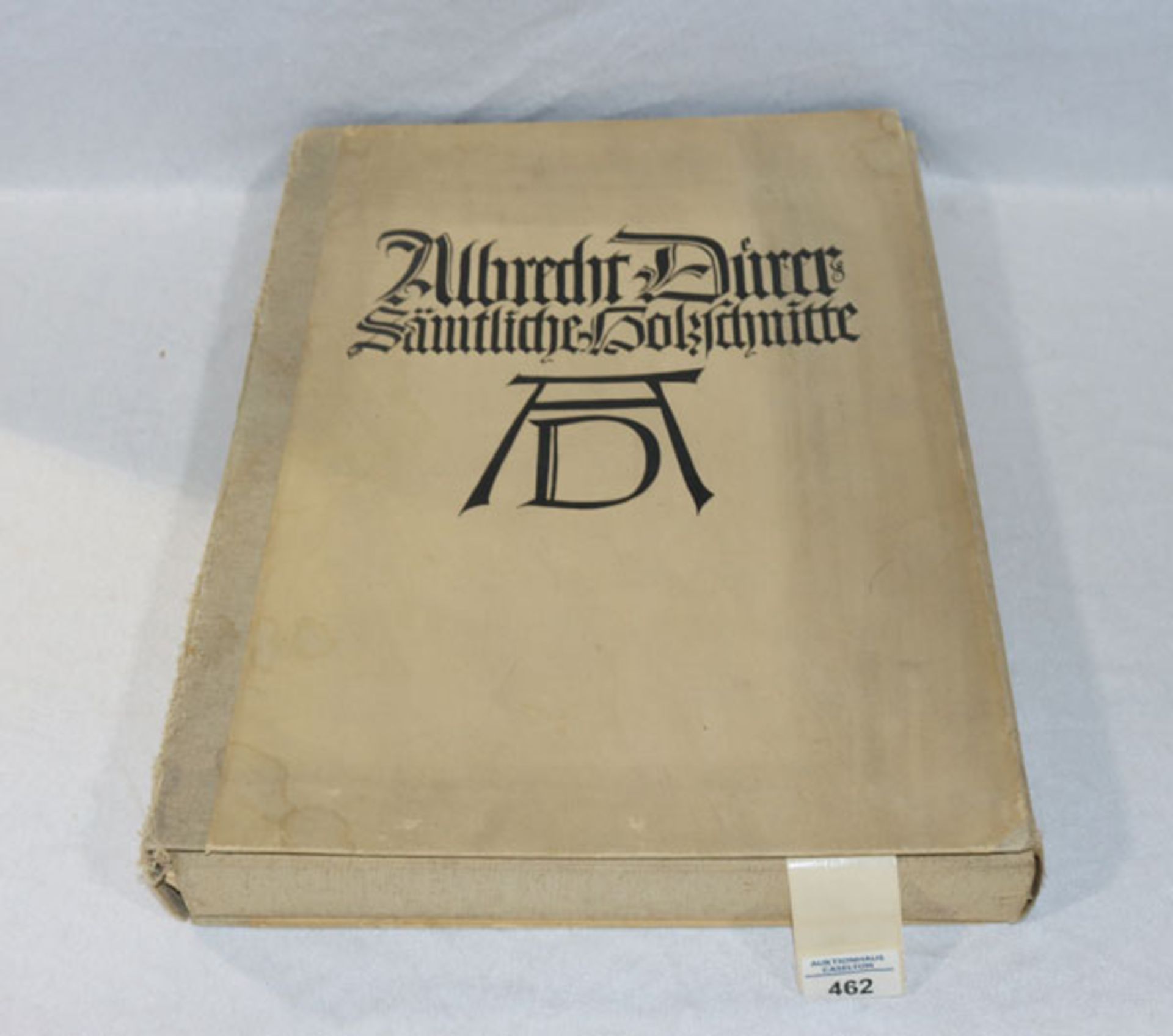 Mappe 'Albrecht Dürer Sämtliche Holzschnitte', Deutsche Buch-Gemeinschaft Berlin, Einband teils