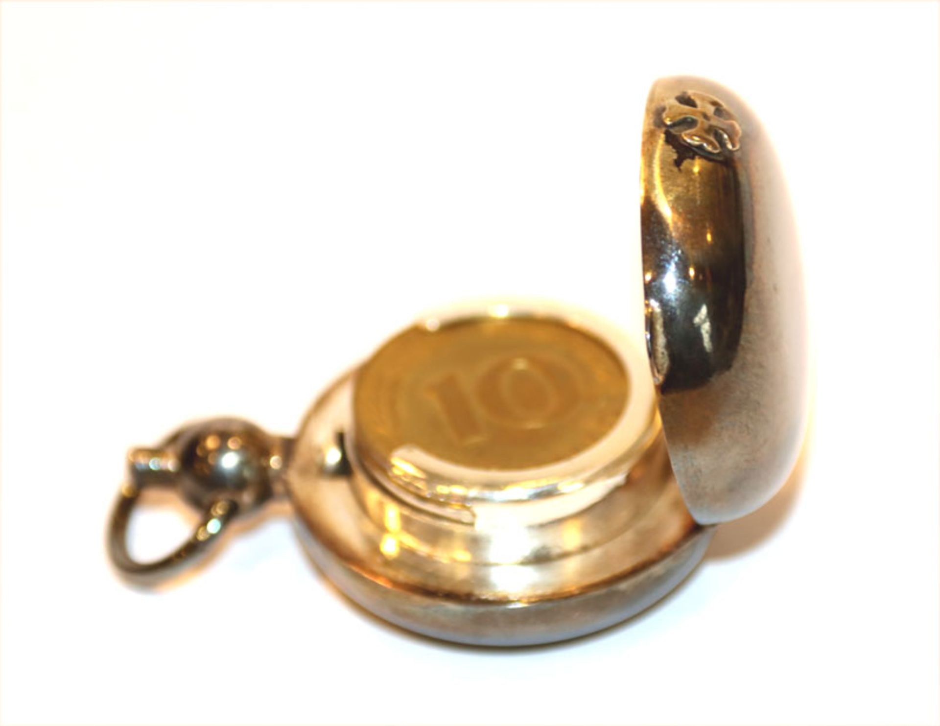 Sterlingsilber Anhänger für Goldmünzen, 26 gr. D 3,3 cm