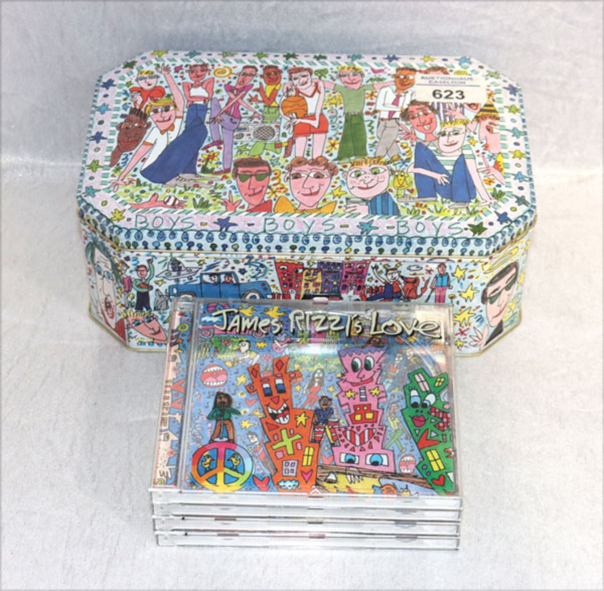 James Rizzi CD Set 'Fun', 'Love', 'Day' und 'Night', limitiert, in Blechdose