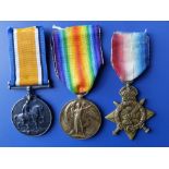 A WWI medal trio awarded to 2282 H. Atkinson, Northumberland Yeomanry, comprising War & Victory