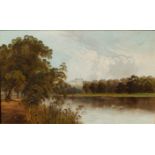 A. A. Finch (late 19th/early 20thC) - a pair of oils on canvas - River scenes on the Thames at