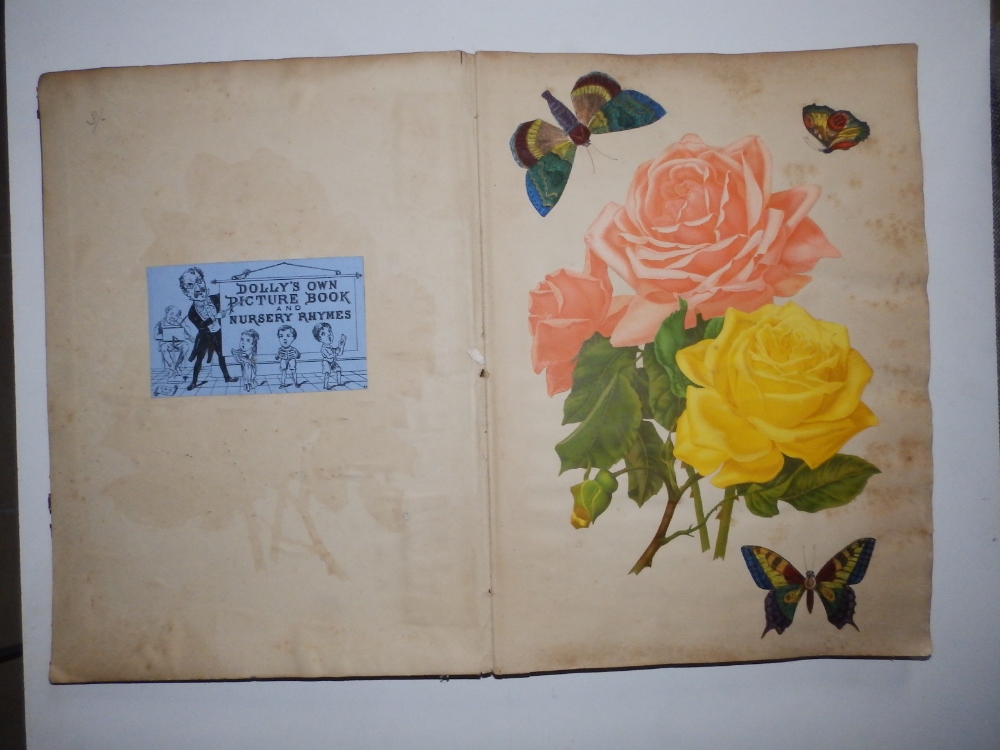 A Victorian scrap album, a smaller album containing 30 dried specimens of grasses, a family photo - Bild 7 aus 12