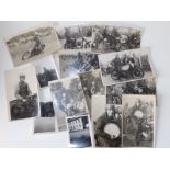 10 black & white photographs depicting Isle of Man TT riders in 1948, together with four photos of
