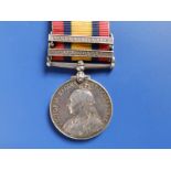 A Queen's South Africa Medal with clasps for South Africa 1902 & Cape Colony , awarded to 8696 Pte