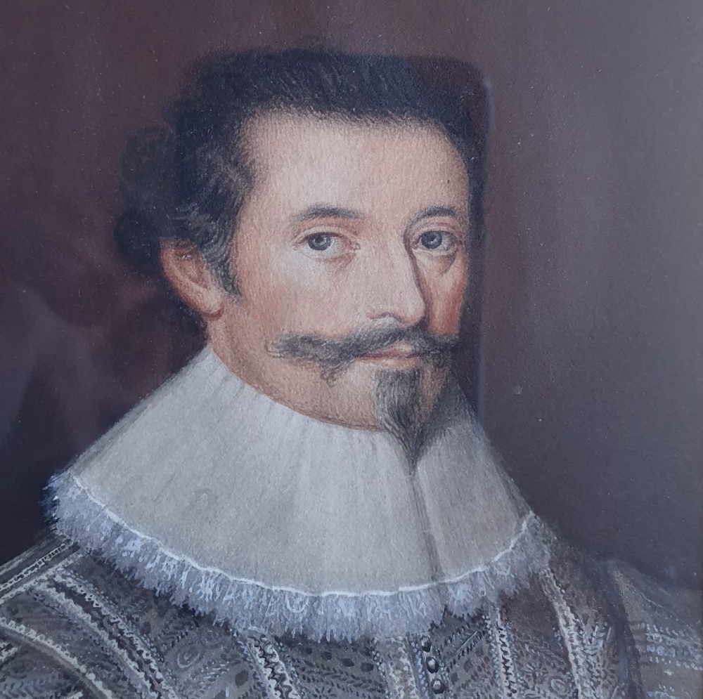 After Basire - Miniature painted portrait on paper of Sir Richard Beaumont of Whitley Hall, York ( - Image 2 of 5